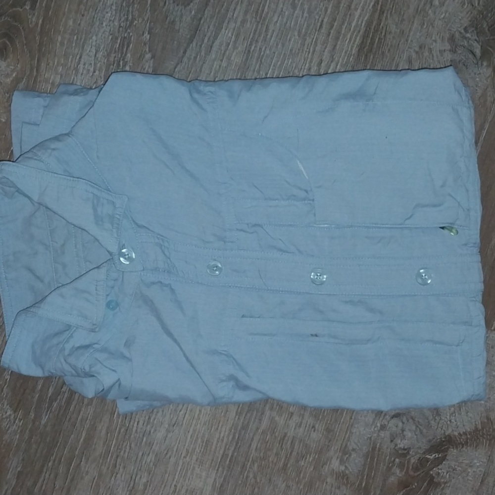 NWOT" cloydveil "outdoor utility shirt size men large color baby blue